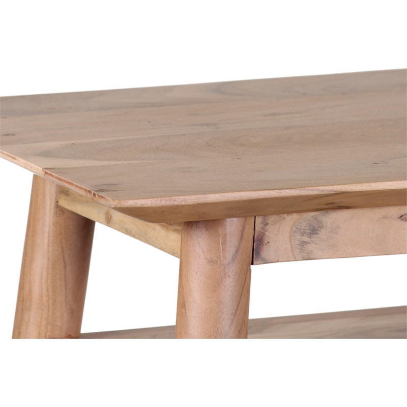 Porter Designs Portola Solid Acacia Wood Console Table in Natural