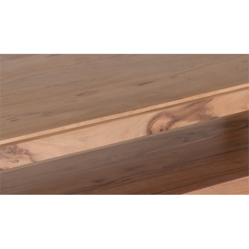 Porter Designs Portola Solid Acacia Wood Console Table in Natural