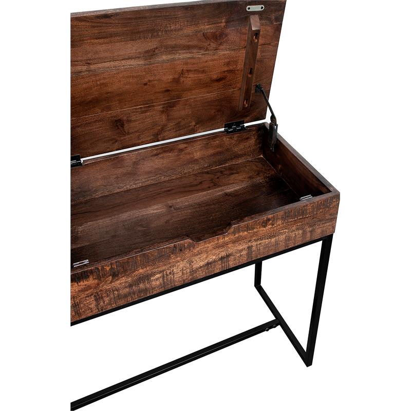 Porter Designs Lakewood Solid Acacia Wood Console Table - Brown