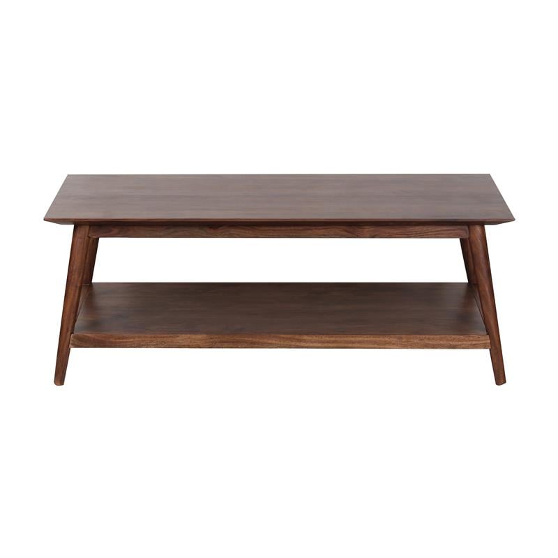Porter Designs Portola Solid Acacia Wood Coffee Table - Brown