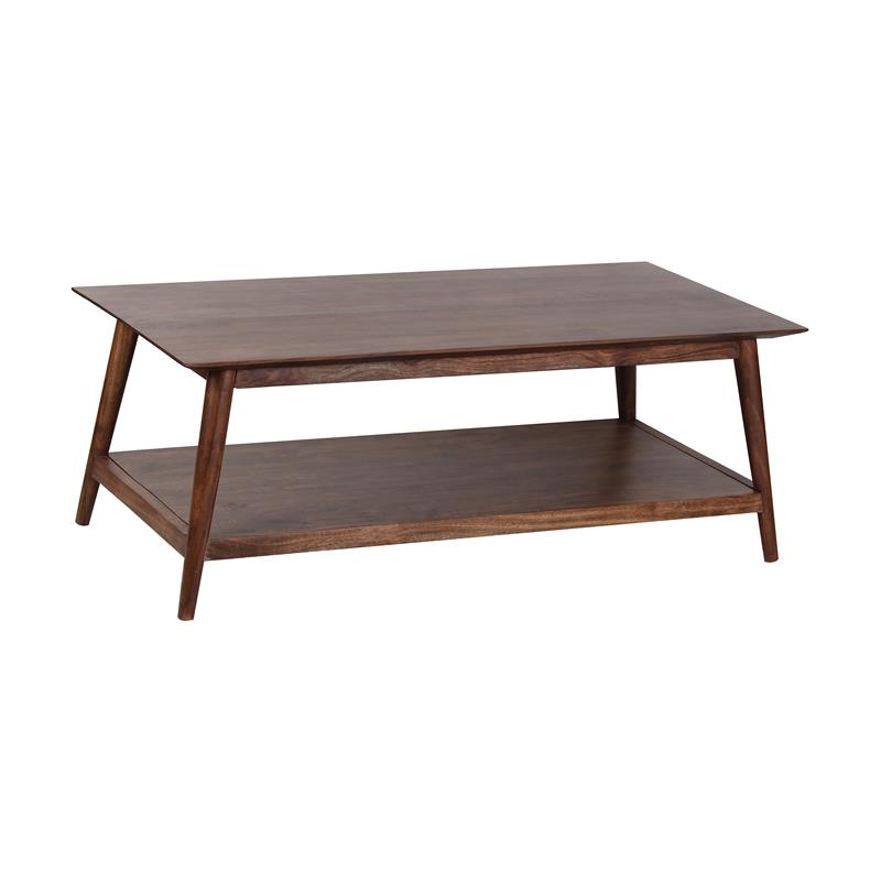 Porter Designs Portola Solid Acacia Wood Coffee Table - Brown
