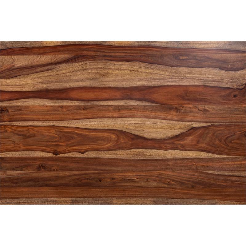 Porter Designs Manzanita Solid Sheesham Wood Dining Table Brown