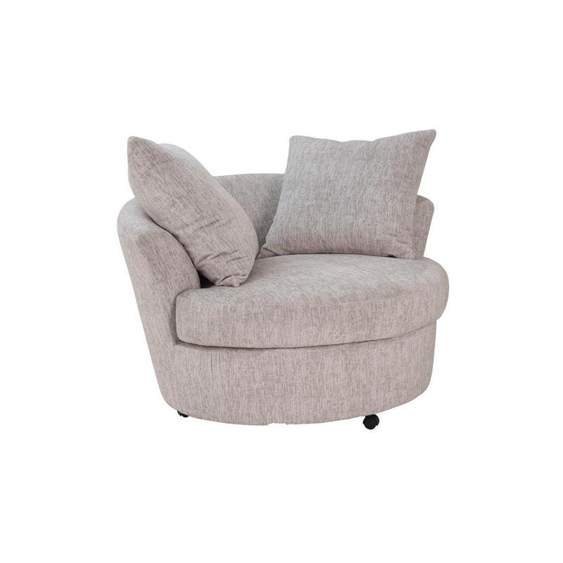 cream microfiber chair