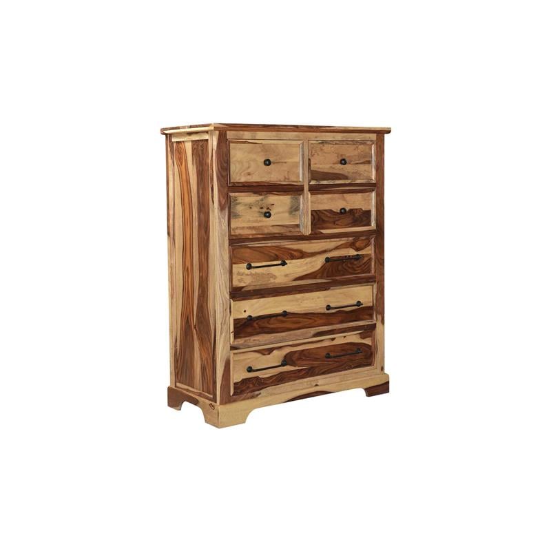 Porter Designs Crossroads Solid Sheesham Wood Chest - Natural