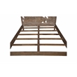 Porter Designs Dhalia Solid Wood Hand Carved Motif Queen Bed in Tan
