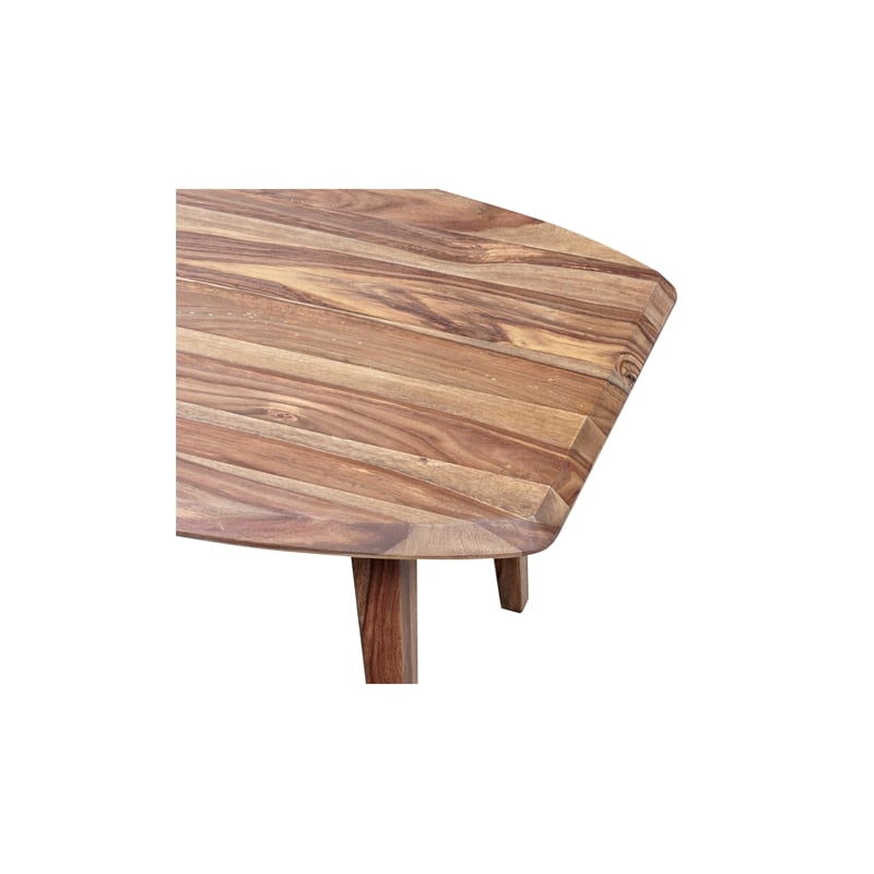 Porter Designs Fusion Solid Sheesham Wood Coffee Table - Natural
