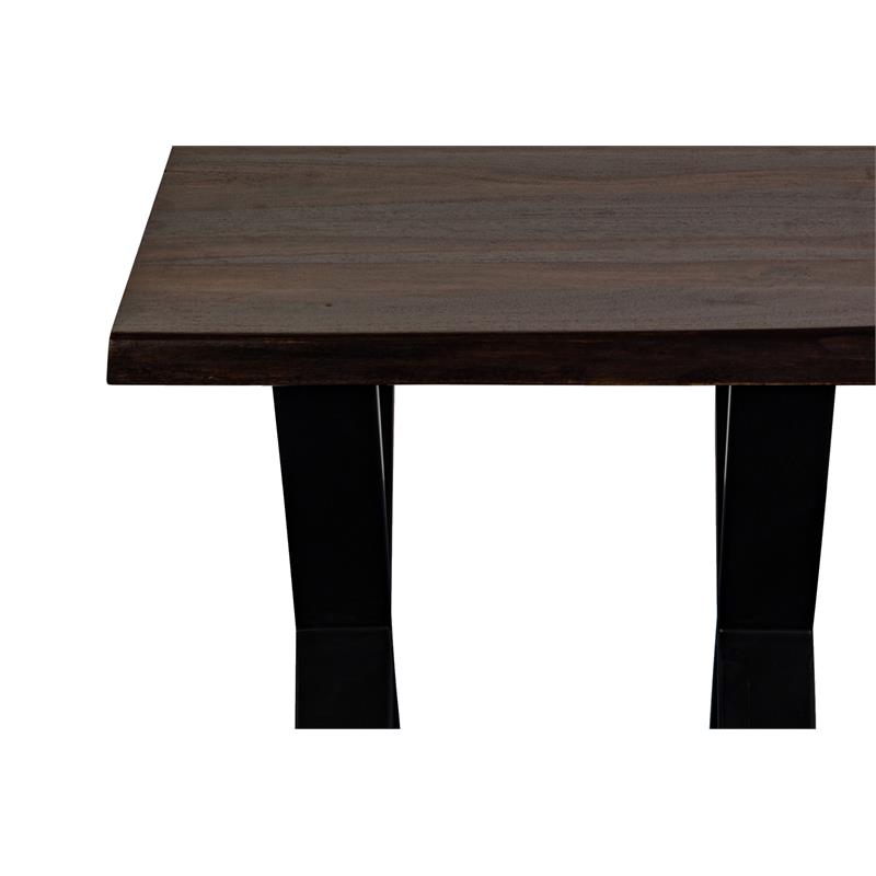 Porter Designs Manzanita Solid Sheesham Wood End Table - Gray