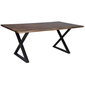 Porter Designs Manzanita Solid Sheesham Wood Dining Table - Brown