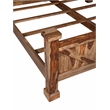 Porter Designs Crossroads Solid Sheesham Wood Queen Bed in Brown