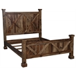 Porter Designs Crossroads Solid Sheesham Wood Queen Bed in Brown