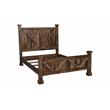 Porter Designs Crossroads Solid Sheesham Wood Queen Bed in Brown