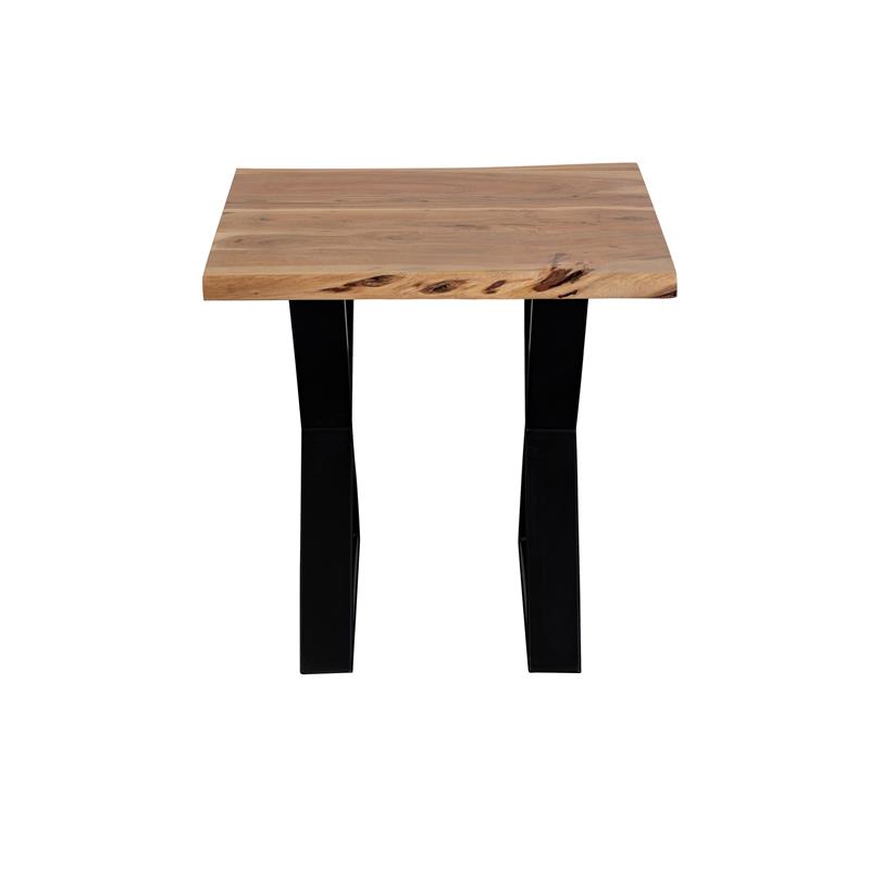 Porter Designs Manzanita Solid Acacia Wood End Table - Natural