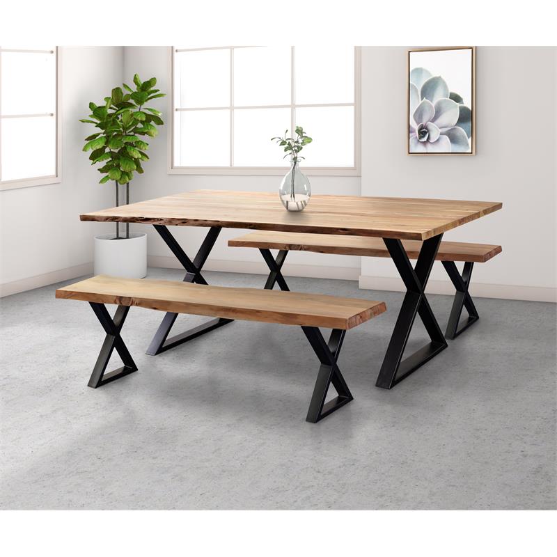 Porter Designs Manzanita Solid Acacia Wood Dining Table - Natural