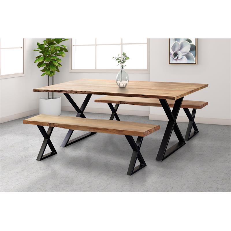 Porter Designs Manzanita Solid Acacia Wood Dining Table - Natural