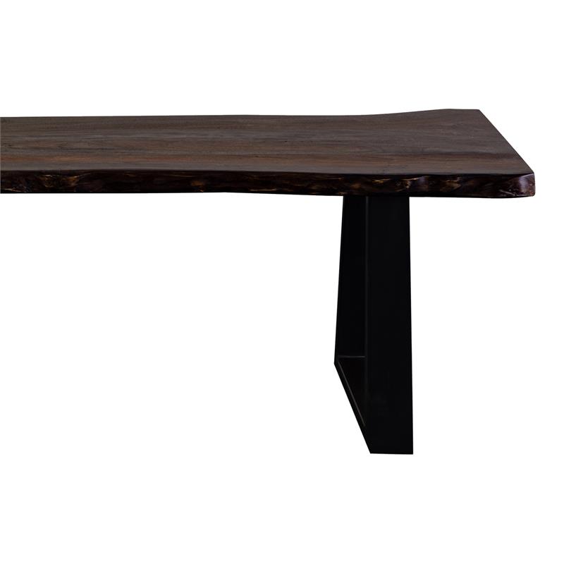 Porter Designs Manzanita Solid Sheesham Wood Dining Bench - Gray