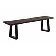 Porter Designs Manzanita Solid Sheesham Wood Dining Bench - Gray