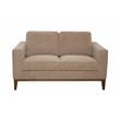 Sitswell Annie Wood Trim Loveseat - Cream