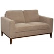 Sitswell Annie Wood Trim Loveseat - Cream