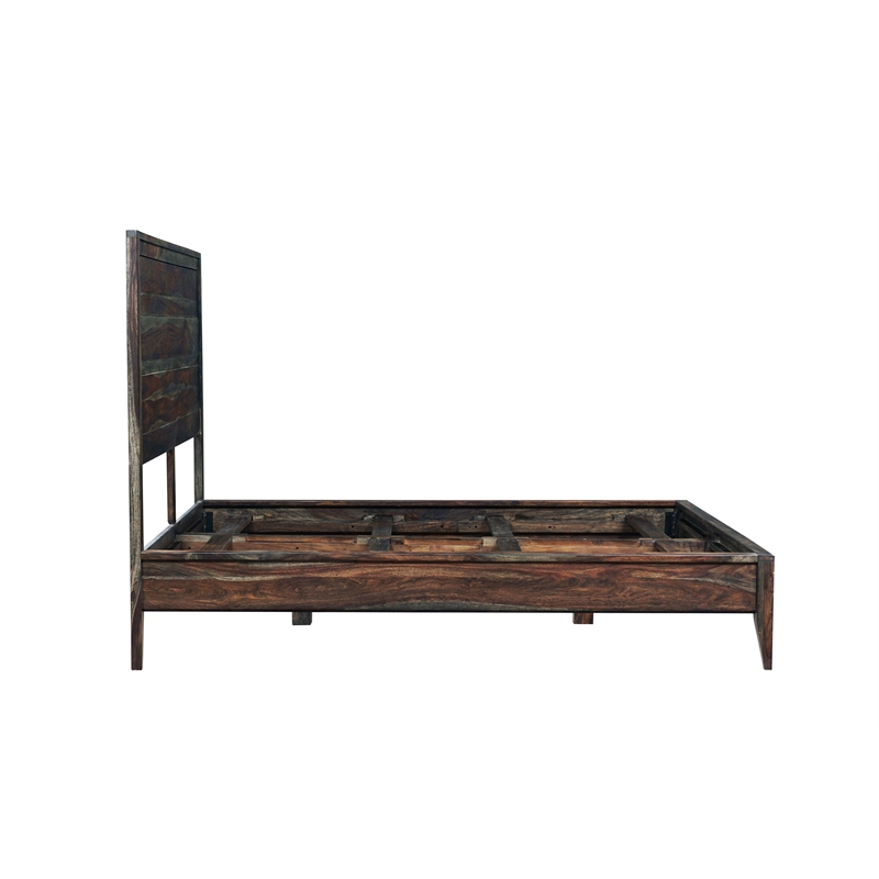Porter Designs Fall River Solid Sheesham Wood Bed - Gray.