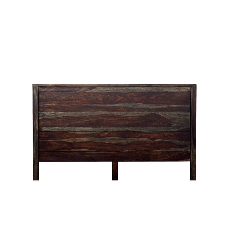 Porter Designs Fall River Solid Sheesham Wood Bed - Gray.