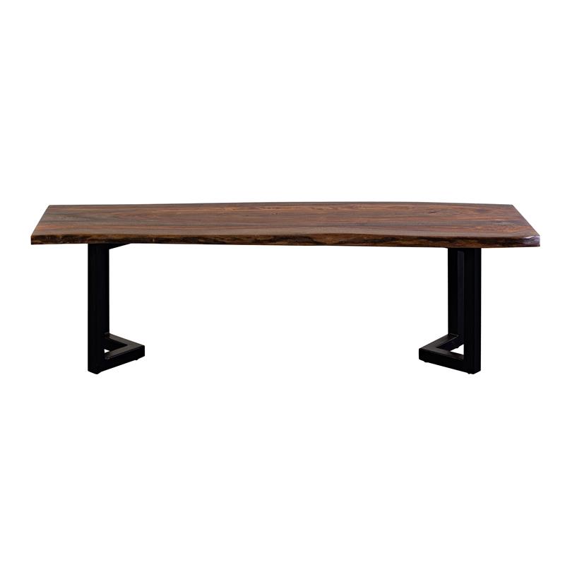 Porter Designs Manzanita Solid Sheesham Wood Dining Bench Brown Cymax Business