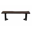Porter Designs Manzanita Solid Sheesham Wood Dining Bench - Gray