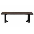 Porter Designs Manzanita Solid Sheesham Wood Dining Bench - Gray