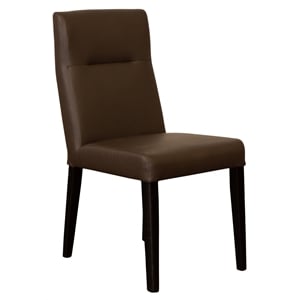 Porter Designs Verona Leather-Look Dining Chair in Brown (Set of 2)