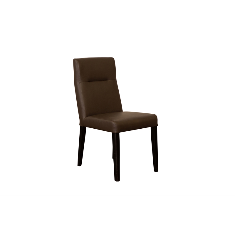 Porter Designs Verona Leather-Look Dining Chair in Brown (Set of 2)