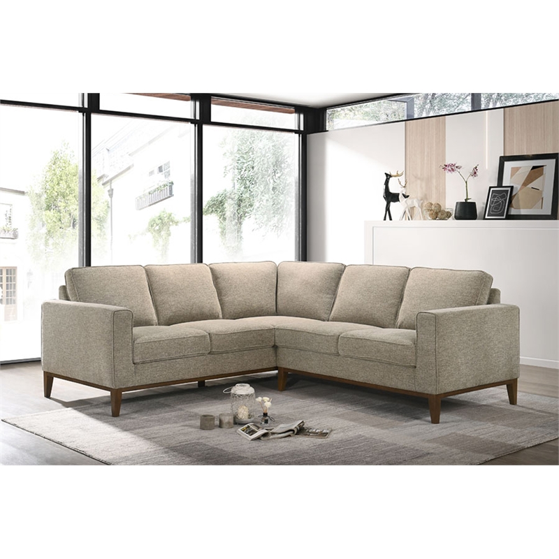 Sitswell Annie Contemporary Sectional - Cream
