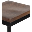 Porter Designs Cube Solid Wood & Metal Bar Stool in Brown