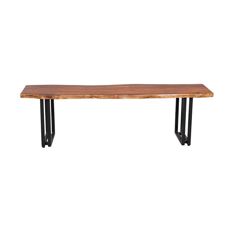 Porter Designs Manzanita Solid Sheesham Wood Dining Bench - Brown