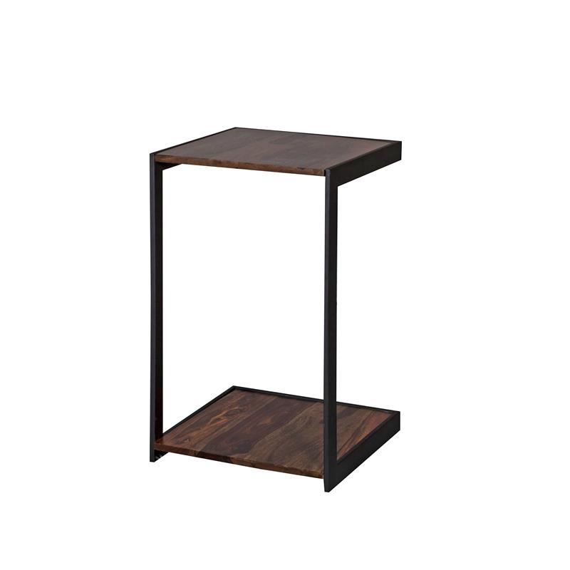 Porter Designs Manzanita Solid Sheesham Wood C Table in Brown (Set of 2)