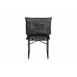 Porter Designs Malin Top Quality Leather Dining Chair in Gray (Set of 2)