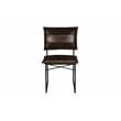 Porter Designs Malin Top Quality Leather Dining Chair in Dark Brown (Set of 2)