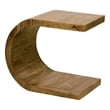 Porter Designs Ellipse Solid Acacia Wood End Table in Brown (Set of 2)