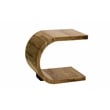Porter Designs Ellipse Solid Acacia Wood End Table in Brown (Set of 2)