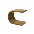 Porter Designs Ellipse Solid Acacia Wood End Table in Brown (Set of 2)