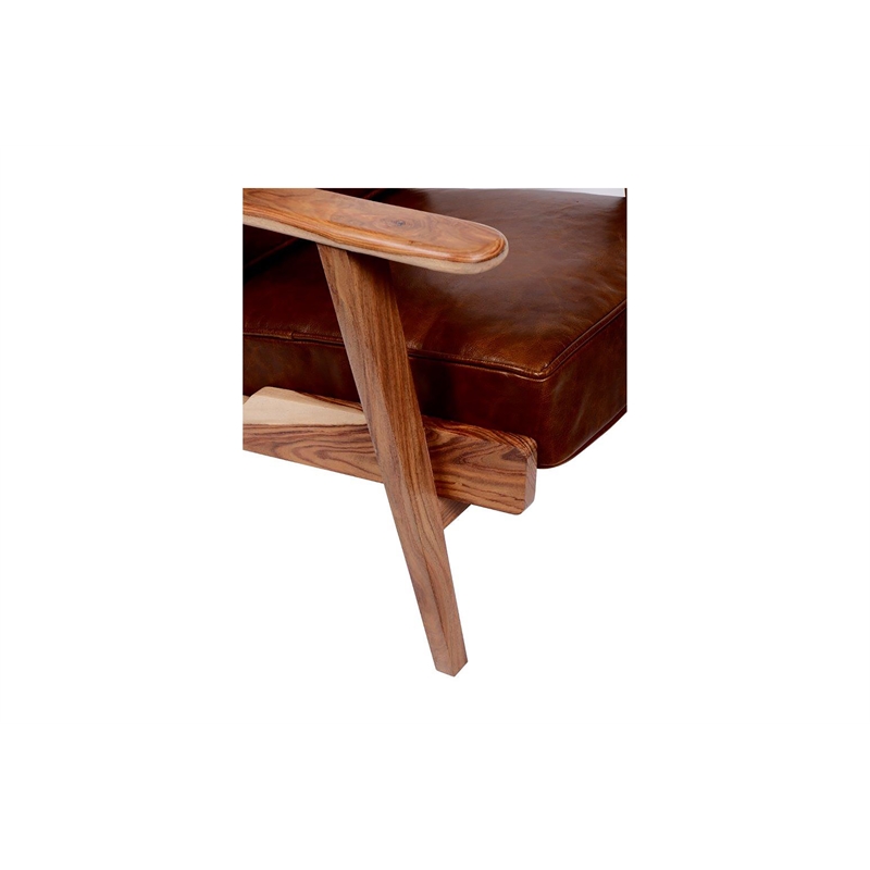Porter Designs Corvallis Leather Accent Chair - Natural