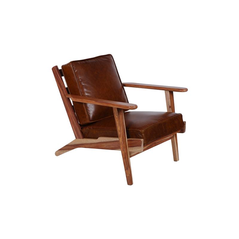 Porter Designs Corvallis Leather Accent Chair - Natural