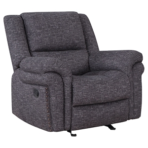 porter designs socorro padded recliner - gray