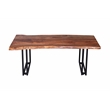 Porter Designs Manzanita Solid Sheesham Wood Live Edge Coffee Table - Brown