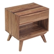 Porter Designs Fusion Solid Sheesham Wood Nightstand - Light Brown