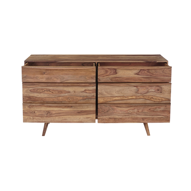 Porter Designs Fusion Solid Sheesham Wood Dresser - Light Brown