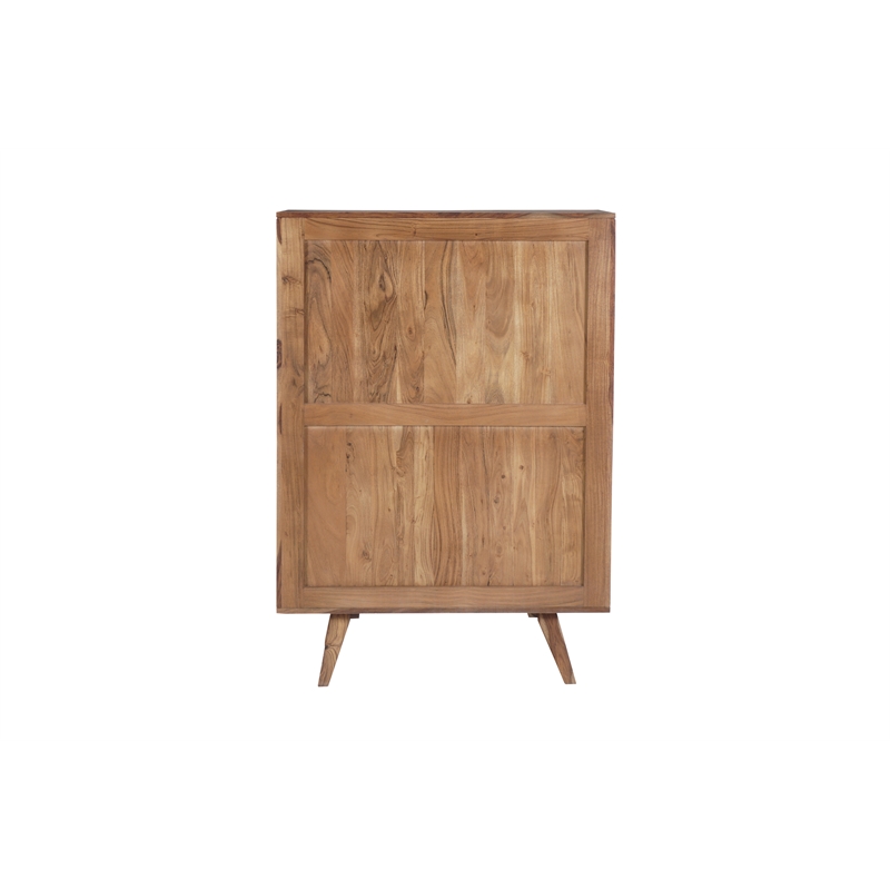 Porter Designs Fusion Solid Sheesham Wood Chest - Light Brown