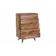 Porter Designs Fusion Solid Sheesham Wood Chest - Light Brown
