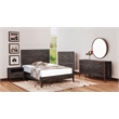 Porter Designs Fall River Solid Sheesham Wood King Bed - Gray
