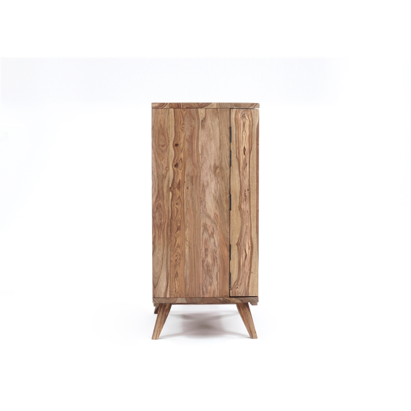 Porter Designs Fusion Solid Sheesham Wood Bar - Light Brown