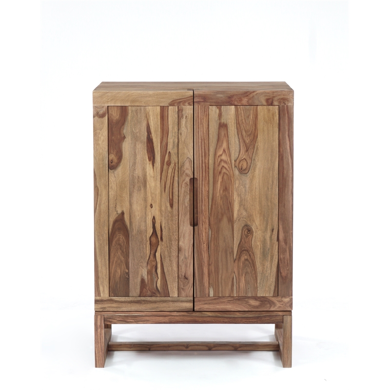 Porter Designs Urban Solid Sheesham Wood Bar - Natural
