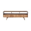 Porter Designs Fusion Solid Sheesham Wood TV Stand - Light Brown